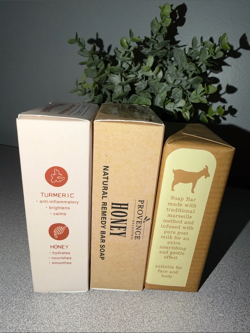 NATURAL GOAT’S Milk Turmeric Honey Olive Oil Soap x 3